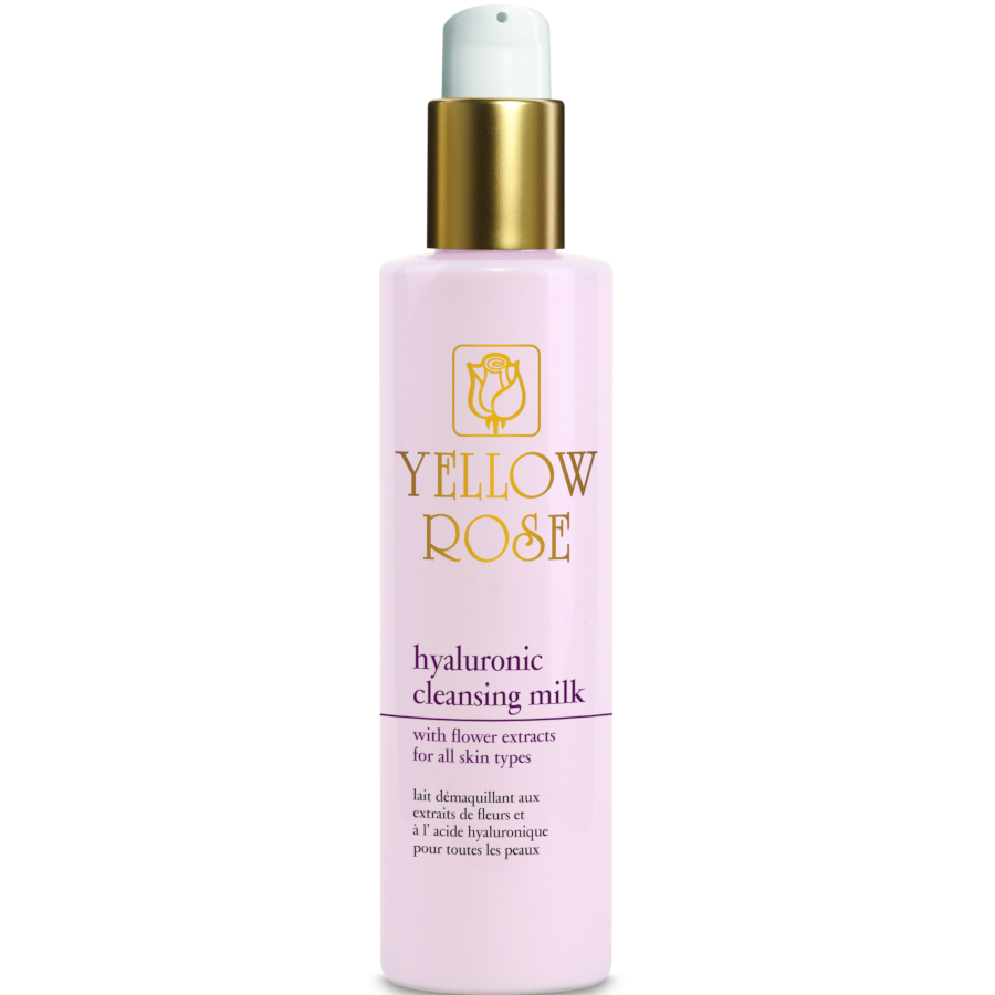 Yellow Rose HYALURONIC Clising Milk Lotion with flower extract