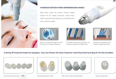 Multifunkcionalna Hydrafacial kombo oprema Hi Skin 8 in 1