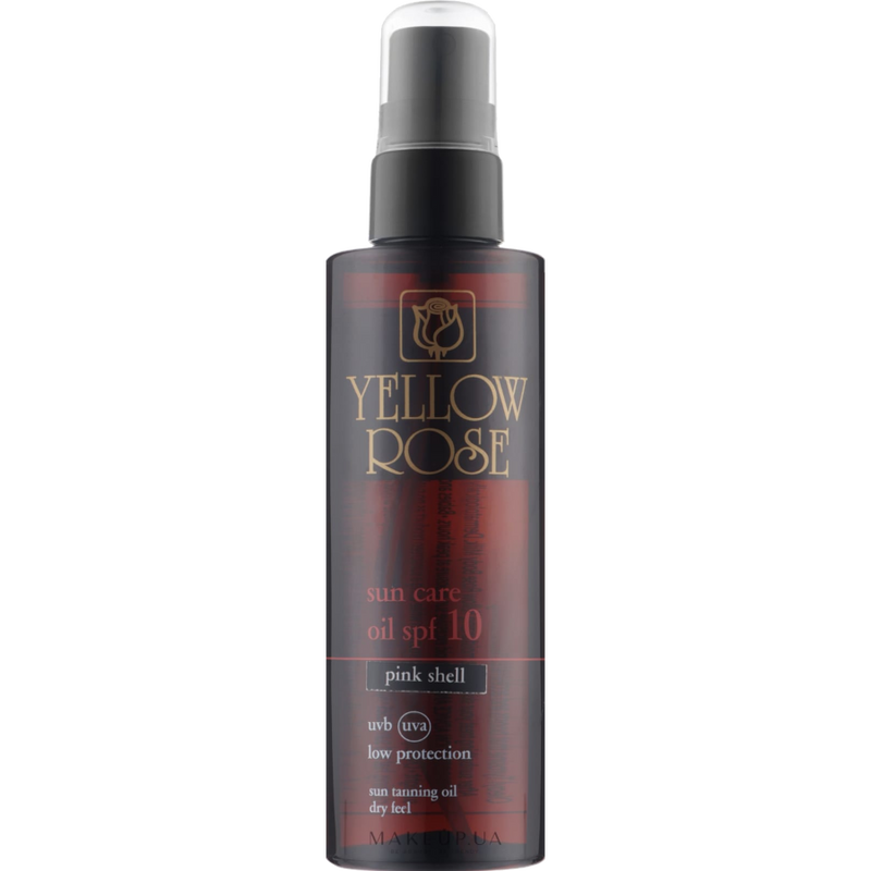 Yellow Rose Pink Shell Sun Care Oil Spf 10 UVB (UVA), 200 ml, aktivator tamjenja.