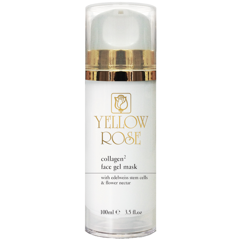 Yellow Rose Collagen2 Face Gel Mask 100 ml s prirodnim kolagenom, matičnim stanicama Edelweissa i cvjetnim nektarom.