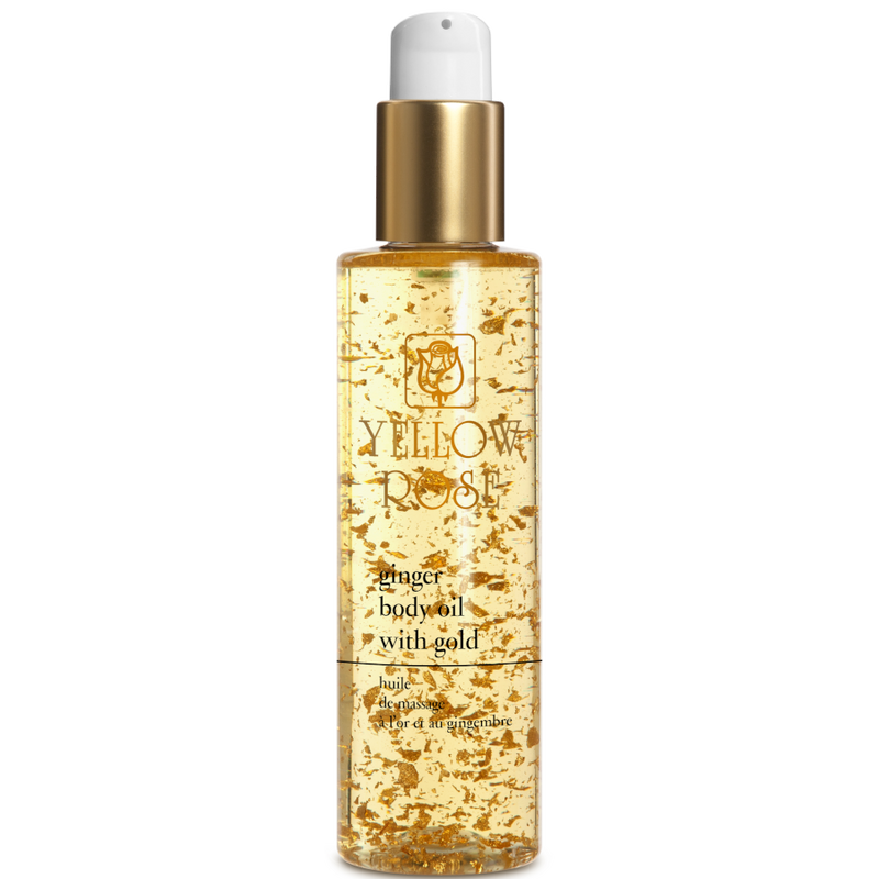 Yellow Rose Ginger Body Massage Oils with 23k Gold 100 ml